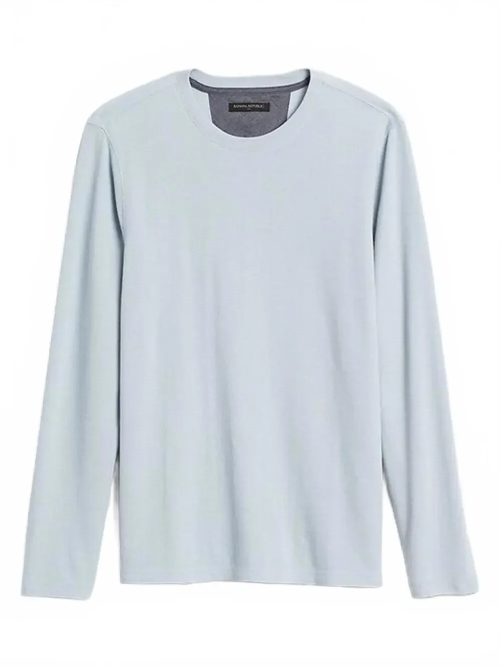 Banana Republic Mens Large Blue Waffle Knit Pullover Sweater Long Sleeve Thermal